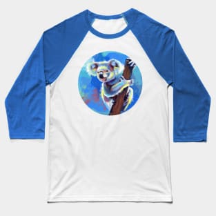 Koala Bear - Colorful Animal Illustration Baseball T-Shirt